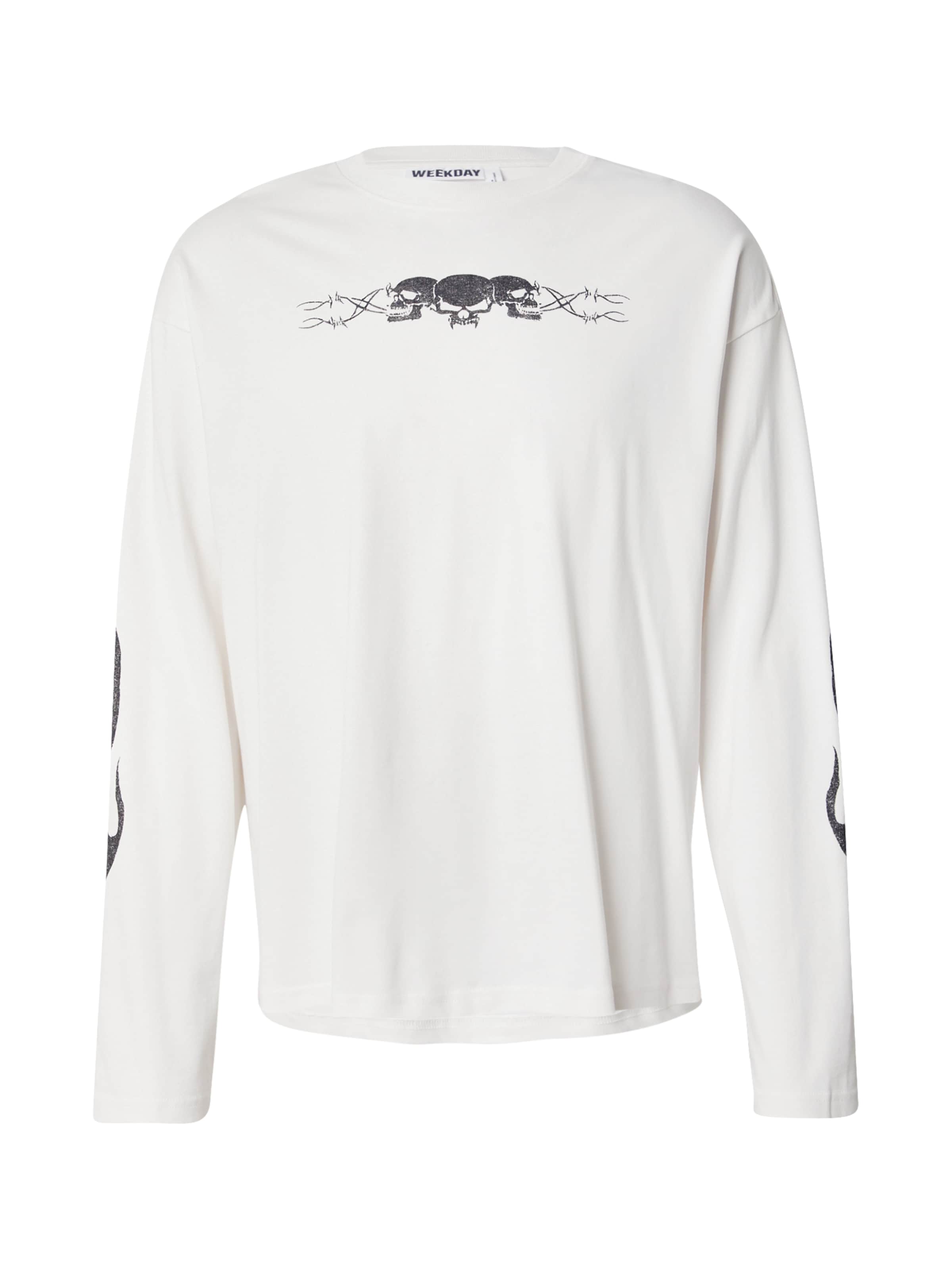 WEEKDAY T-shirt i vit: framsida