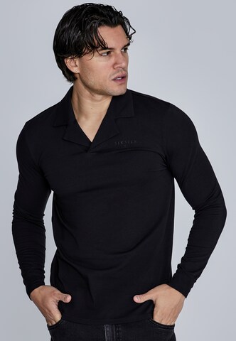 T-Shirt SikSilk en noir : devant