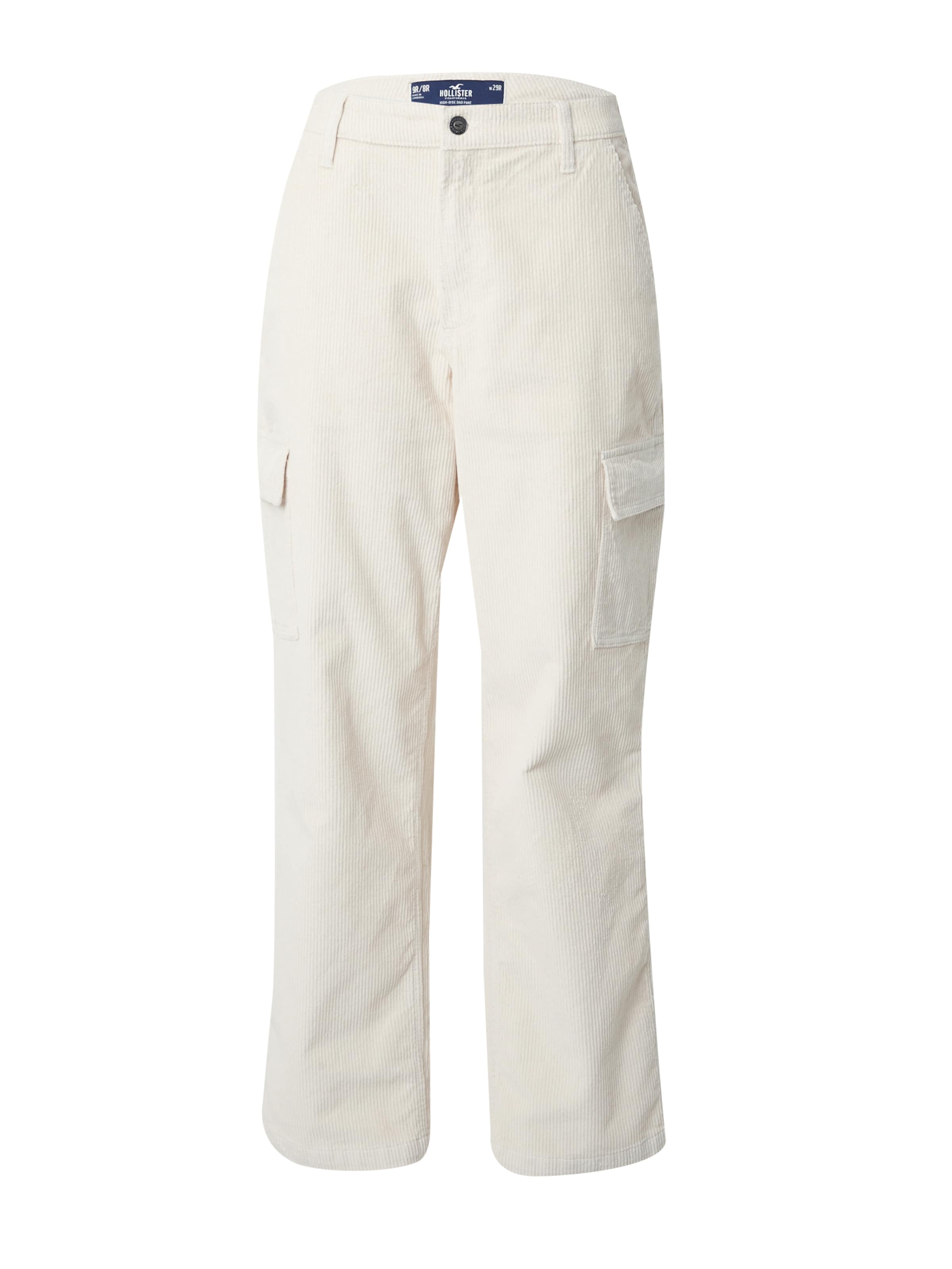 Regular Pantalon cargo HOLLISTER en beige : devant