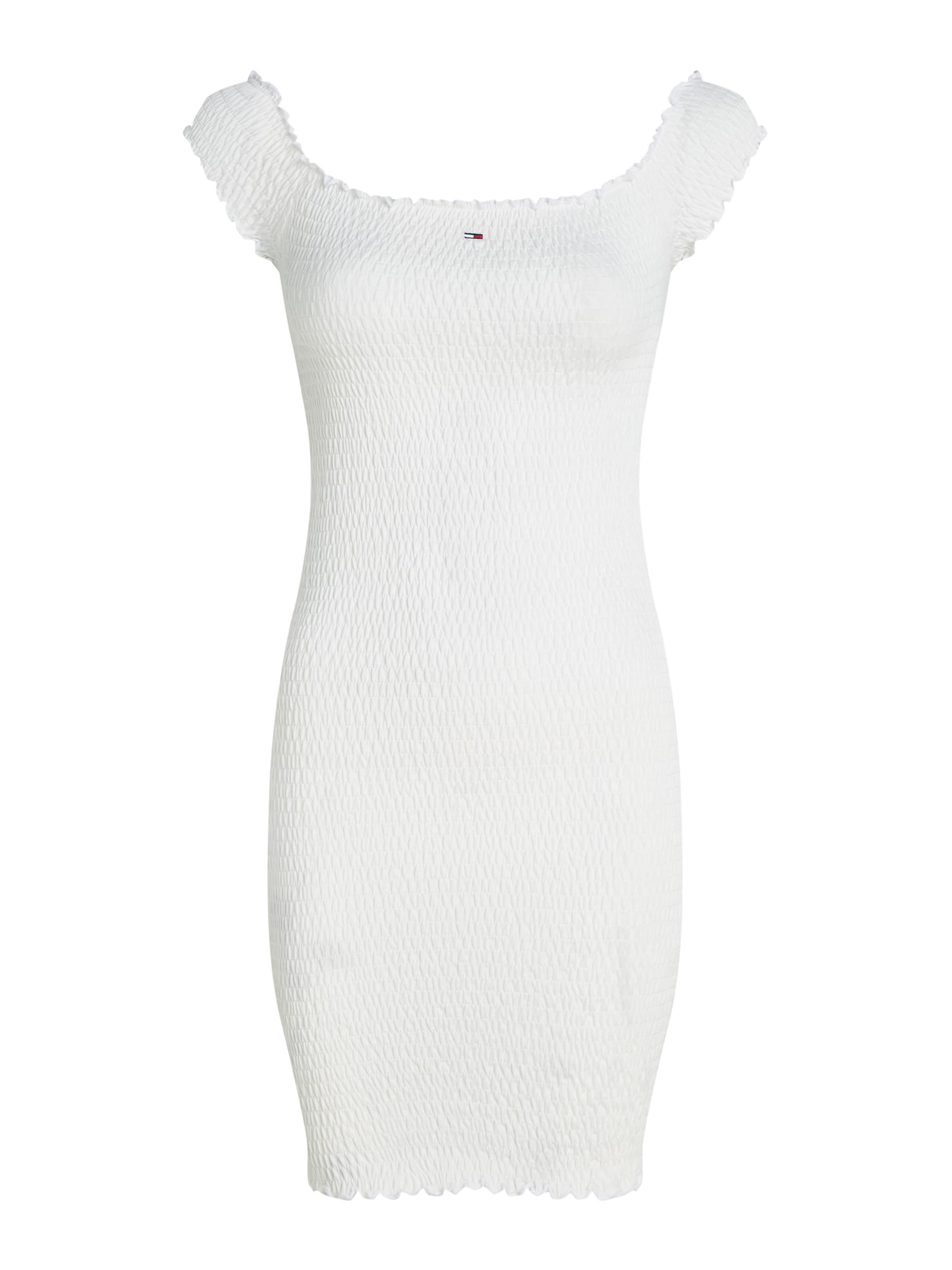 Tommy Jeans Jurk in Beige: voorkant