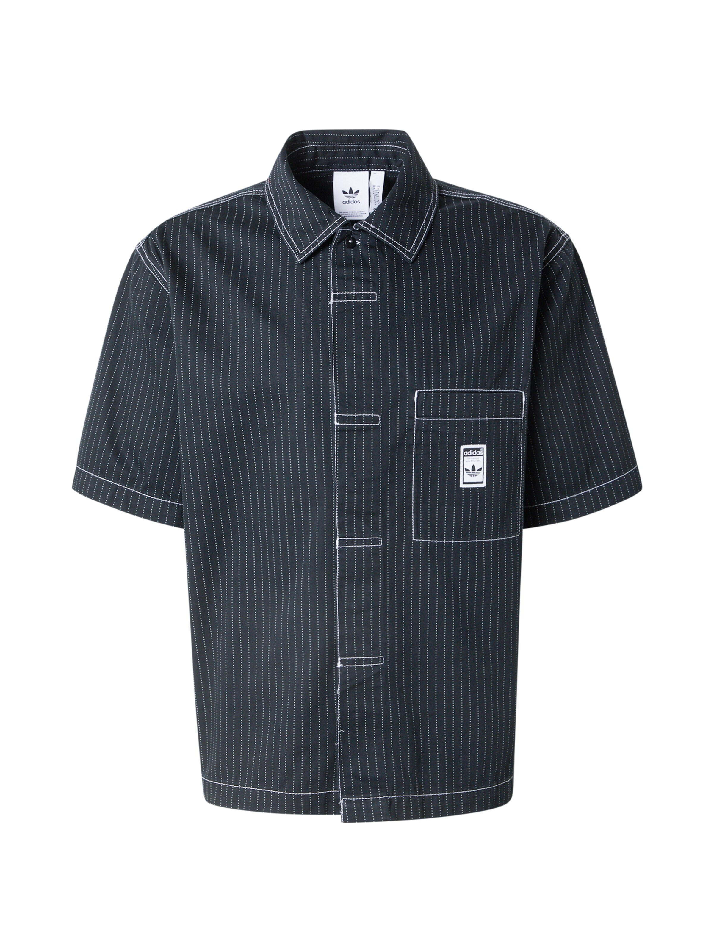ADIDAS ORIGINALS Comfort Fit Košeľa - Čierna: predná strana