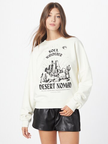 Colourful Rebel Sweatshirt in White: front