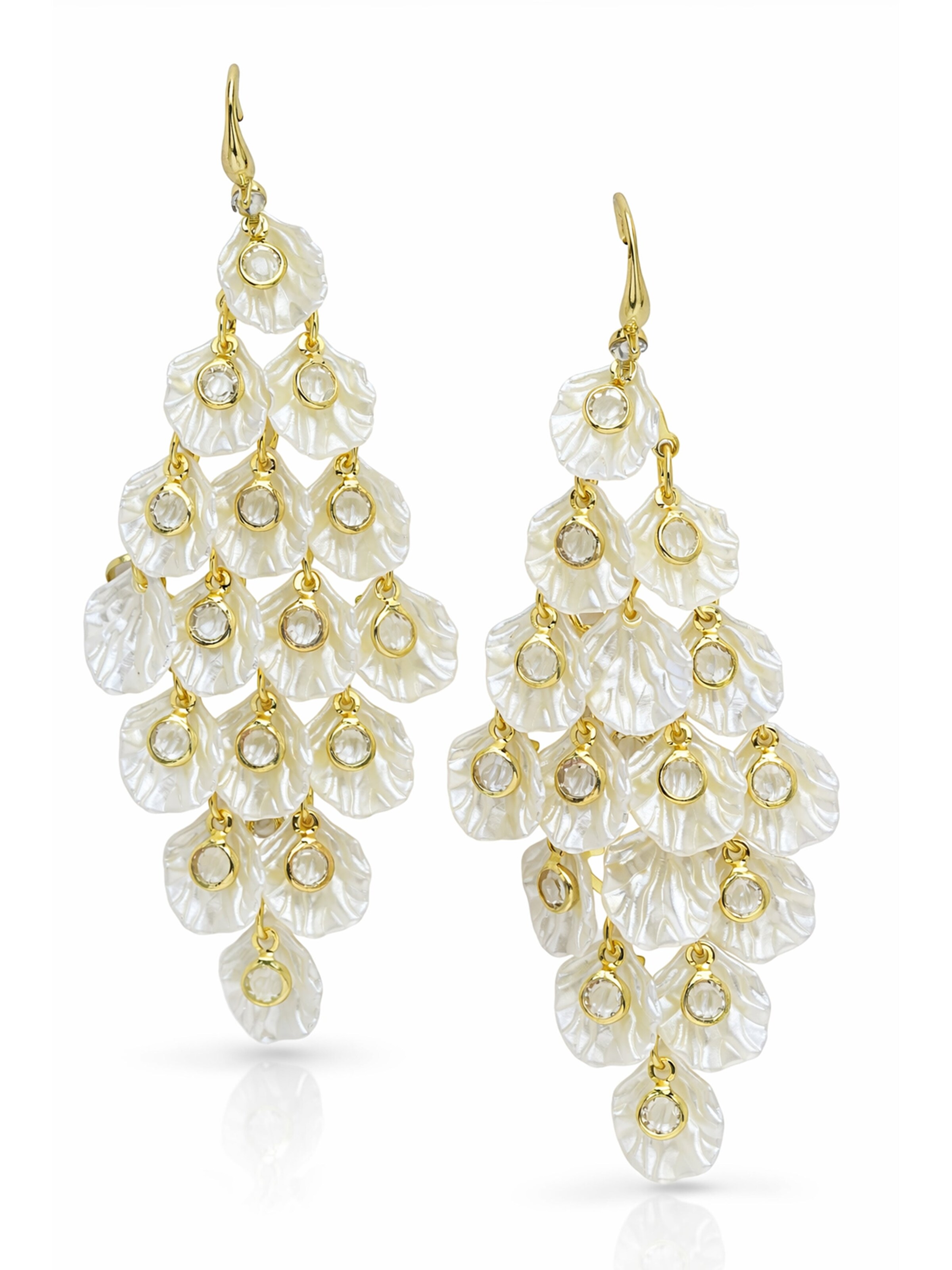 AVANT-GARDE PARIS Øreringe i hvid, Produktvisning