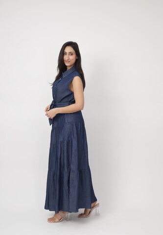 Abito camicia di Elara in blu