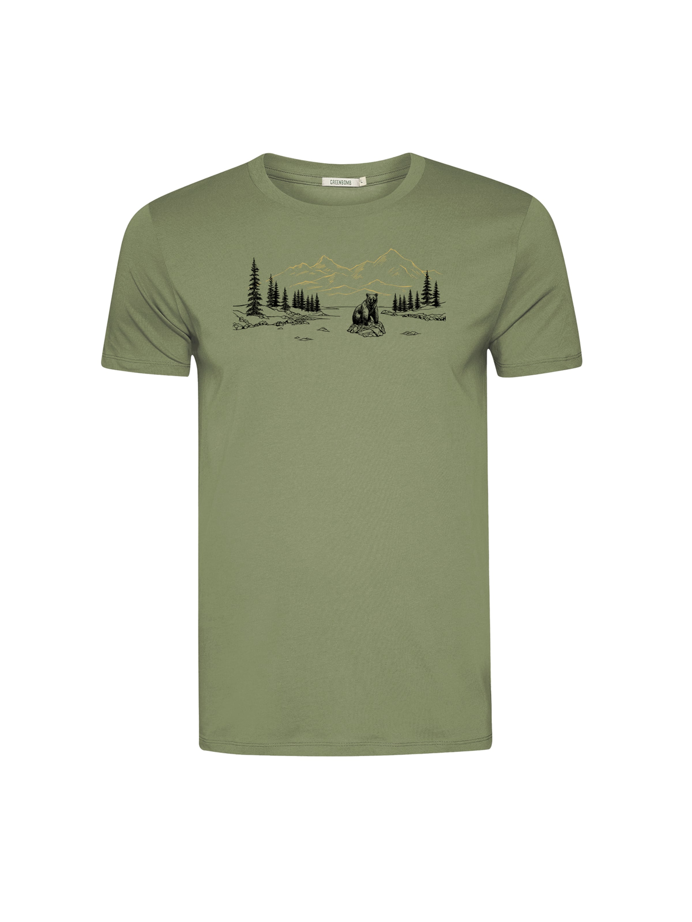 GREENBOMB Shirt ' Guide Bear River ' in Green: front
