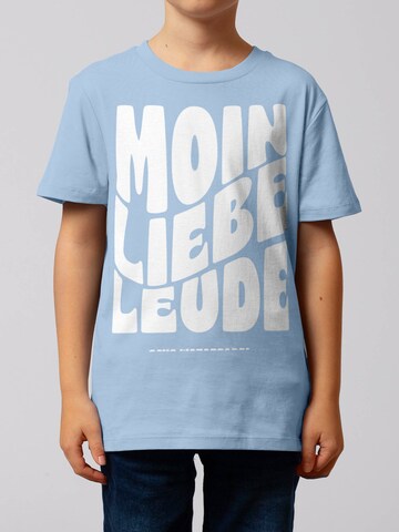 watabout.kids T-Shirt 'Moin liebe Leude' in Blau