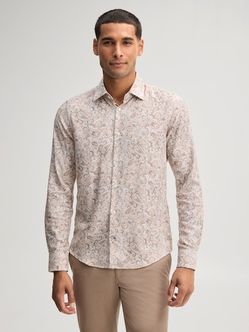 Coupe slim Chemise JOOP! en beige : devant