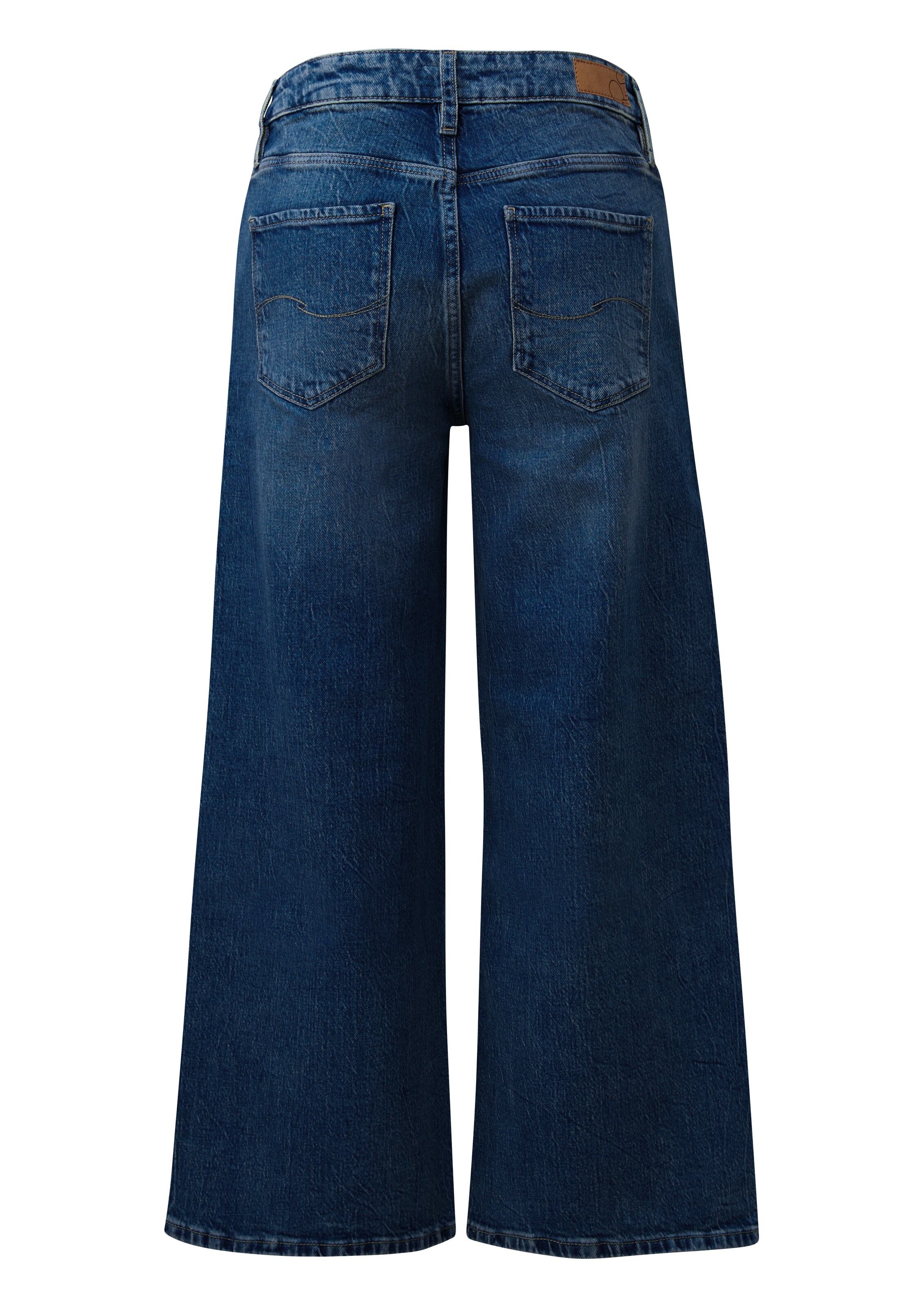 QS - Perna larga Calças de ganga em azul