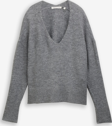 TOM TAILOR DENIM Pullover in Grau: Vorderseite