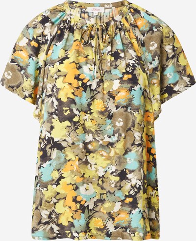 s.Oliver Blouse in Pastel yellow / Dark yellow / Olive / Mint / Black, Item view