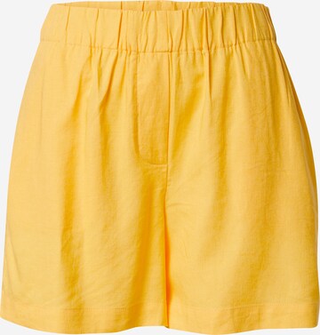 modström גזרה משוחררת מכנסיים 'Darrel' בצהוב: מלפנים
