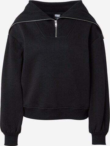 Urban Classics Sweatshirt in Black: front