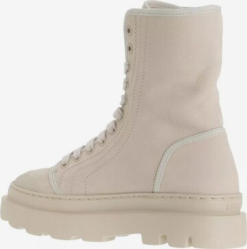 Nubikk Lace-Up Ankle Boots in Beige