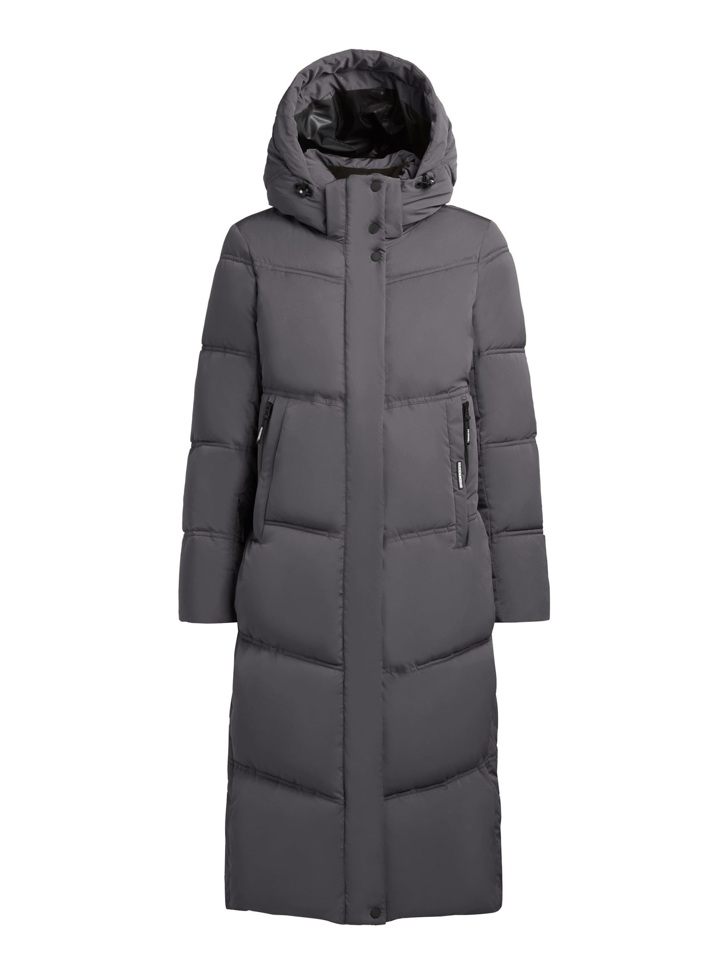 khujo Zimní kabát 'Luga2' – šedá: přední strana