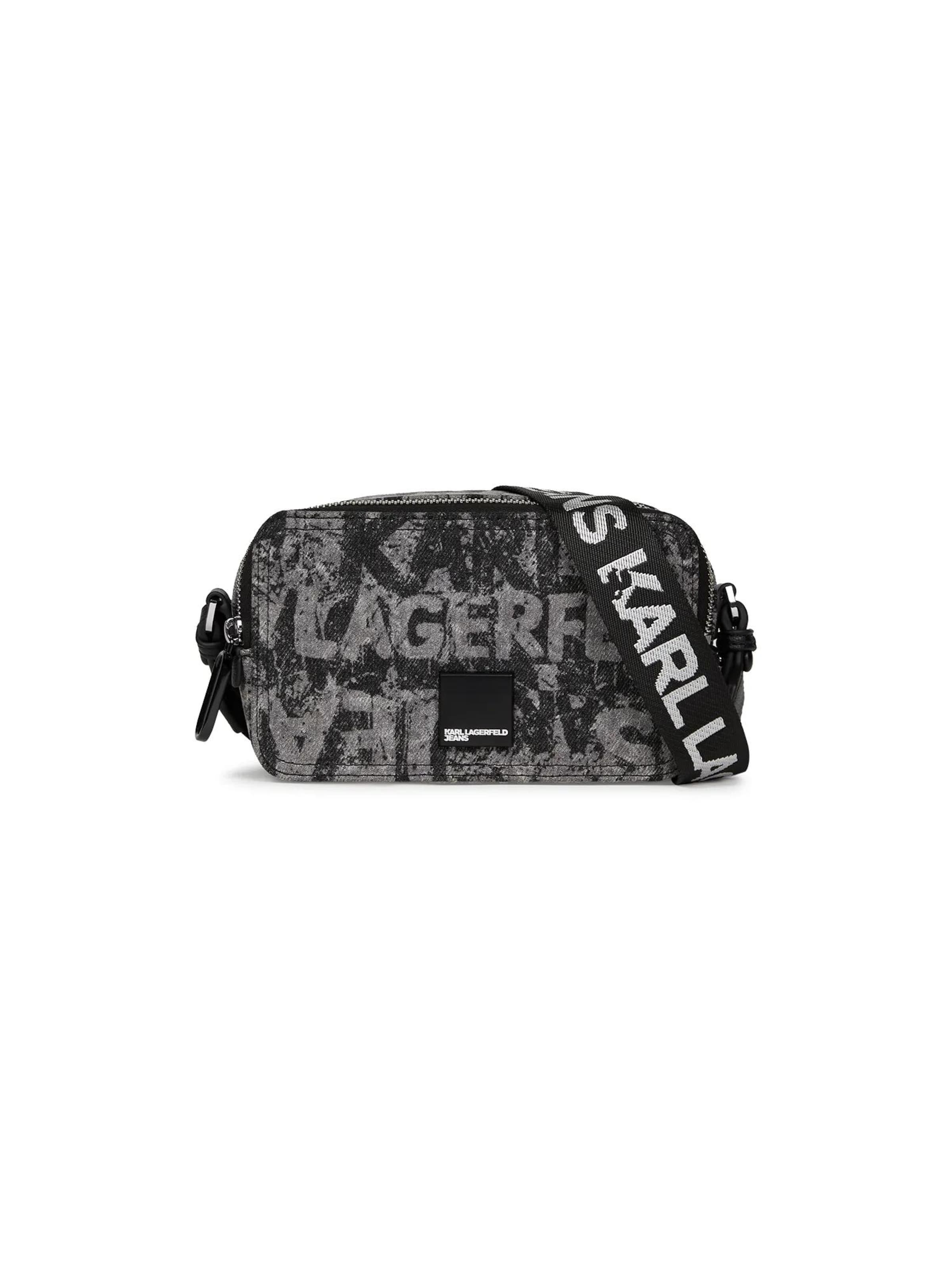 melns KARL LAGERFELD JEANS Pleca soma: no priekšpuses