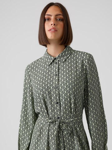 VERO MODA Shirt dress 'NYA' in Green