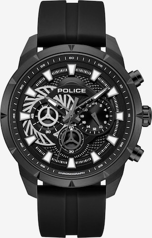 Montre à affichage analogique POLICE en noir : devant