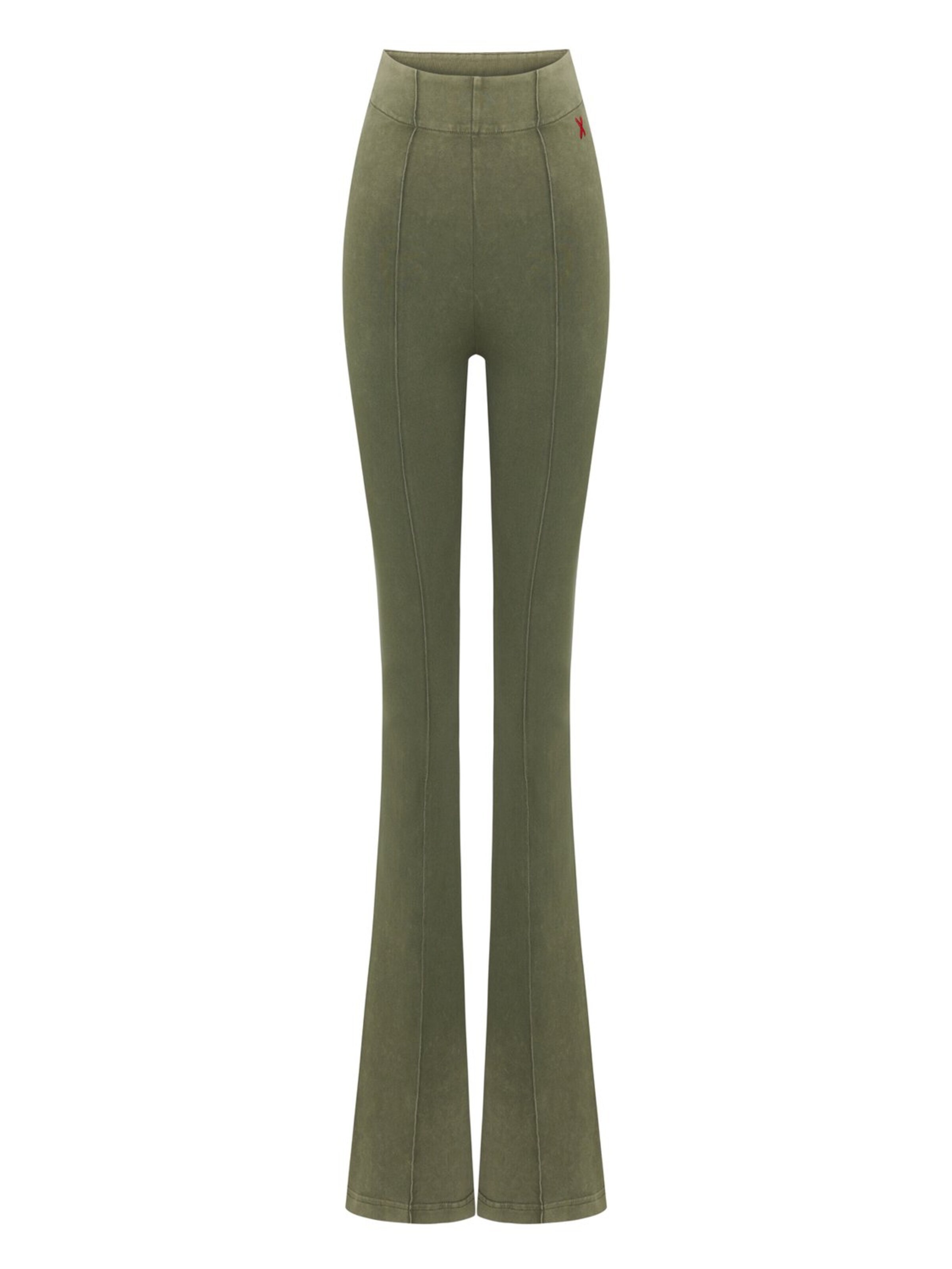 évasé Pantalon PCFG en vert : devant