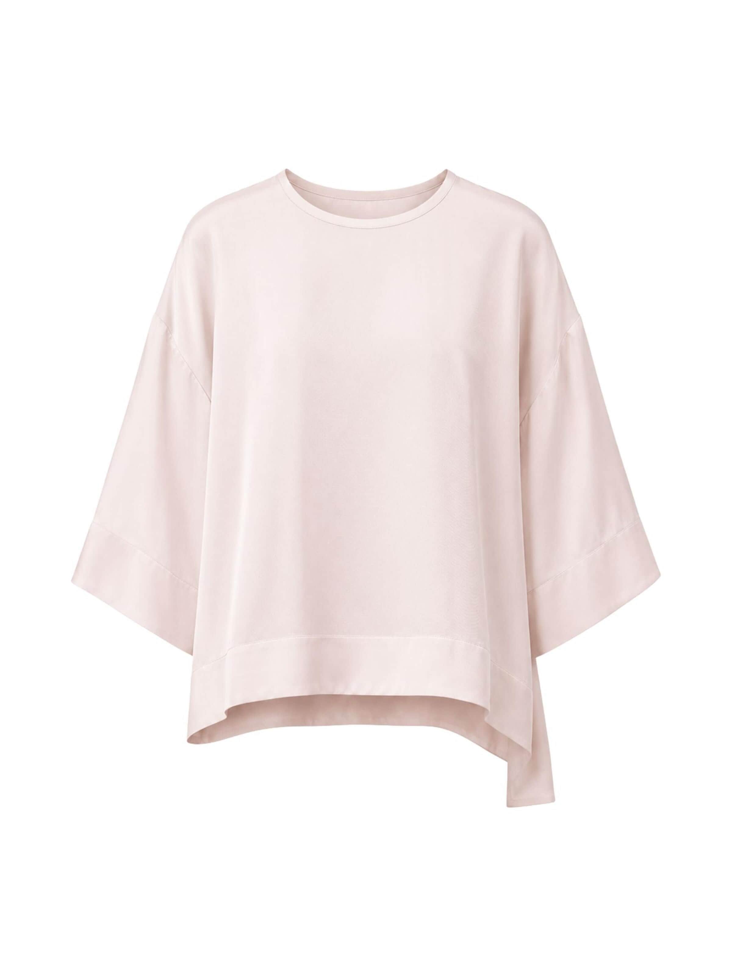 PINKO Blus 'GYADE BLUSA TWILL' i rosa: framsida