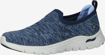 Scarpa slip-on di SKECHERS in blu: frontale