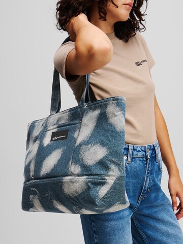 KARL LAGERFELD JEANS Shopper in Blue: front