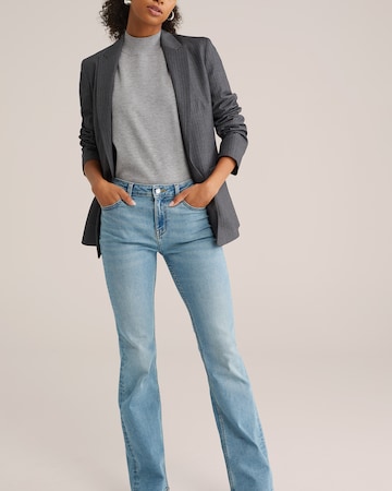 WE Fashion Bootcut Džíny – modrá