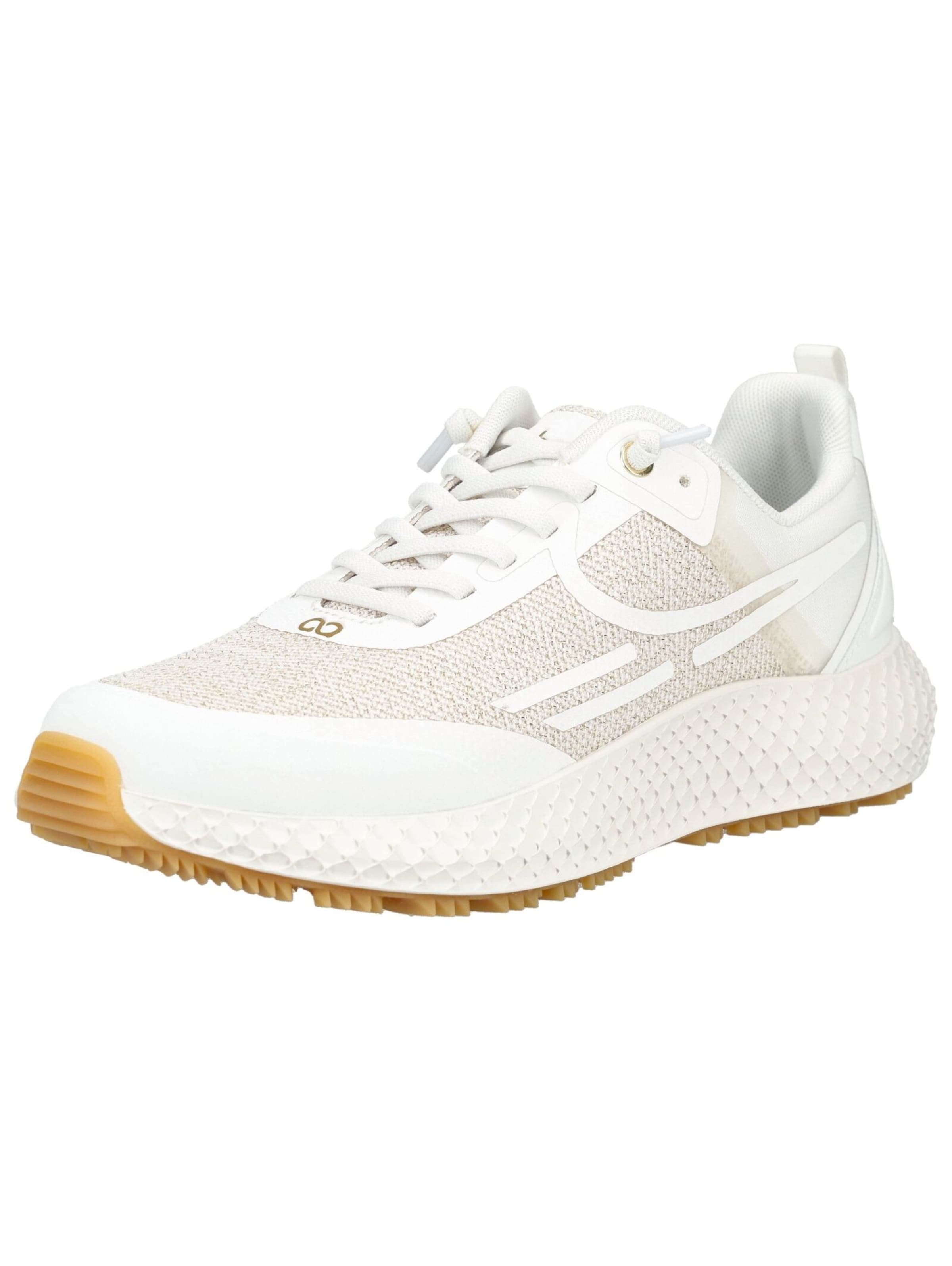 Sneaker bassa di Tenhaag in bianco: frontale