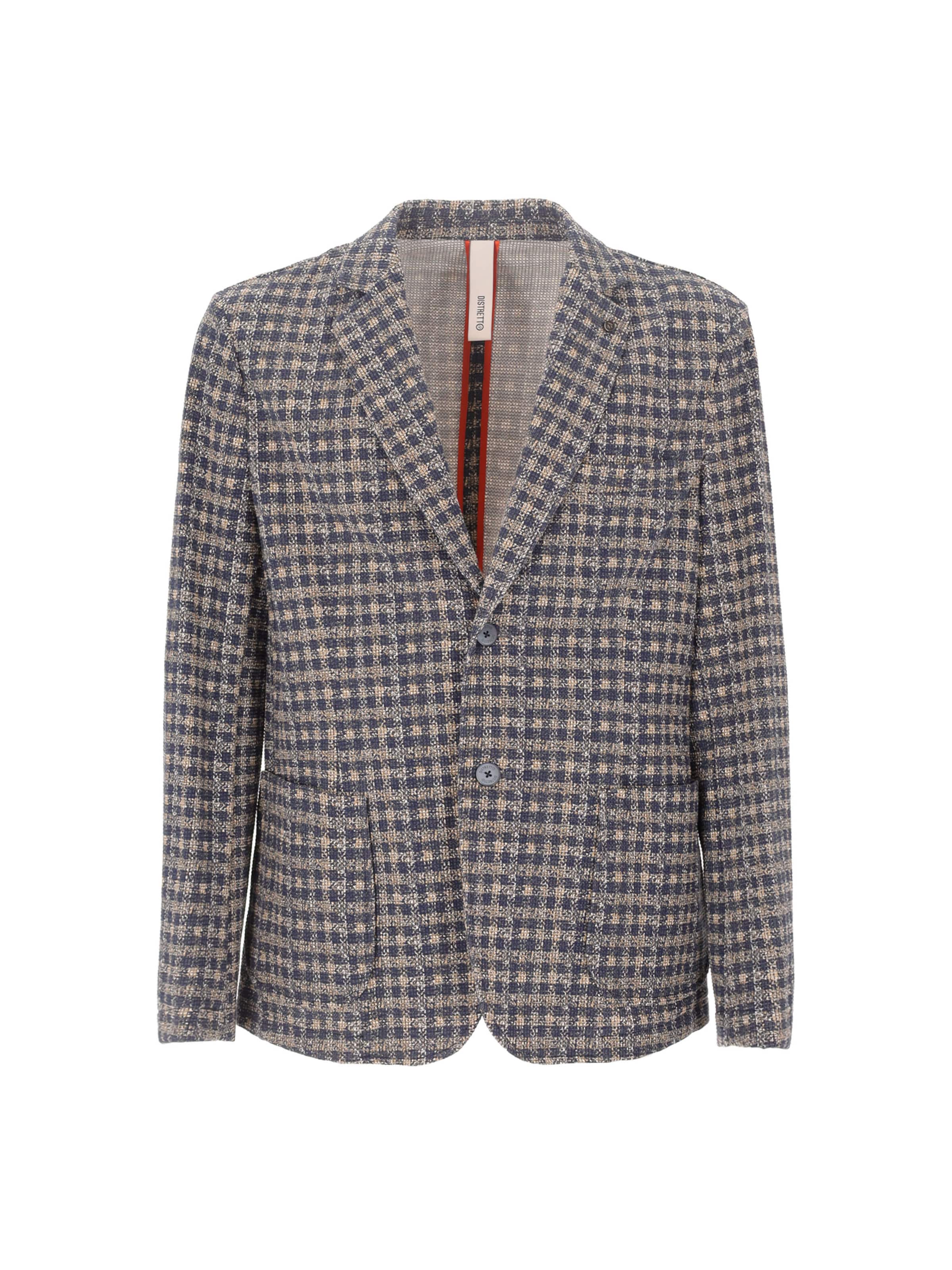 Distretto12 Regular Fit Sakko 'Devon' in Mischfarben: Vorderseite