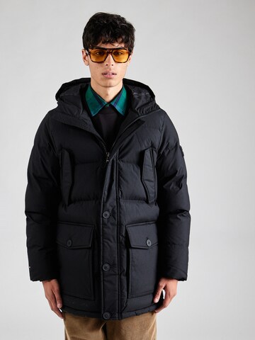 TOMMY HILFIGER Winterparka 'ESSENTIAL ROCKIE' in Zwart: voorkant
