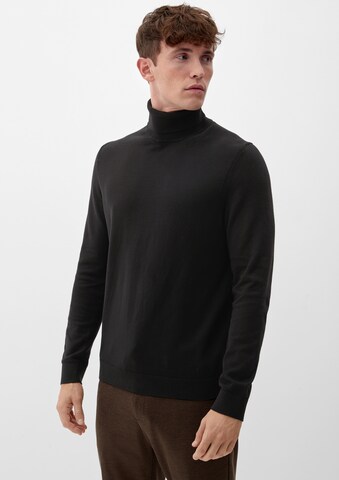 s.Oliver Pullover in Schwarz: Vorderseite