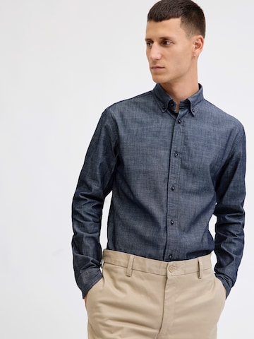 JACK & JONES Regular Fit Skjorte 'JPRBLARICHARD' i blå