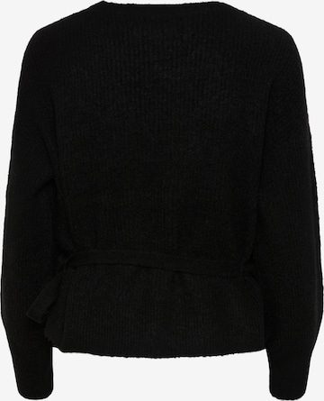 PIECES Knit Cardigan 'ELLEN' in Black
