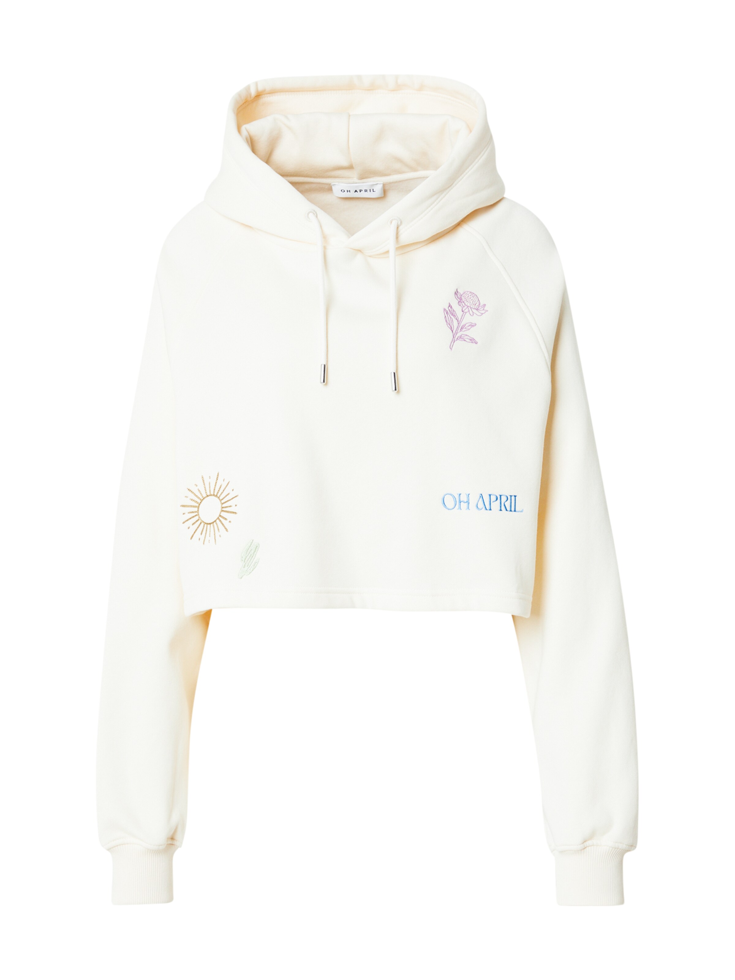 bēšs OH APRIL Sportisks džemperis 'Scribble': no priekšpuses