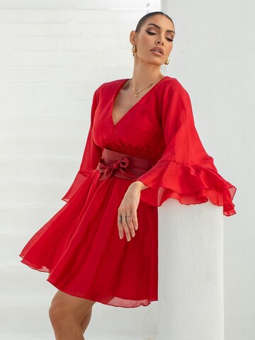JIORO Kleid 'ESSENTIALS' in Rot