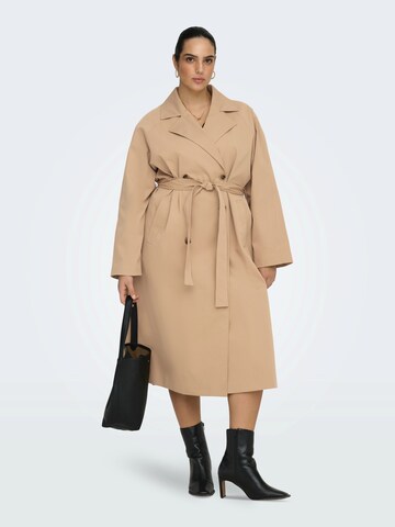 ONLY Carmakoma Mantel 'CARDoriana' in Braun