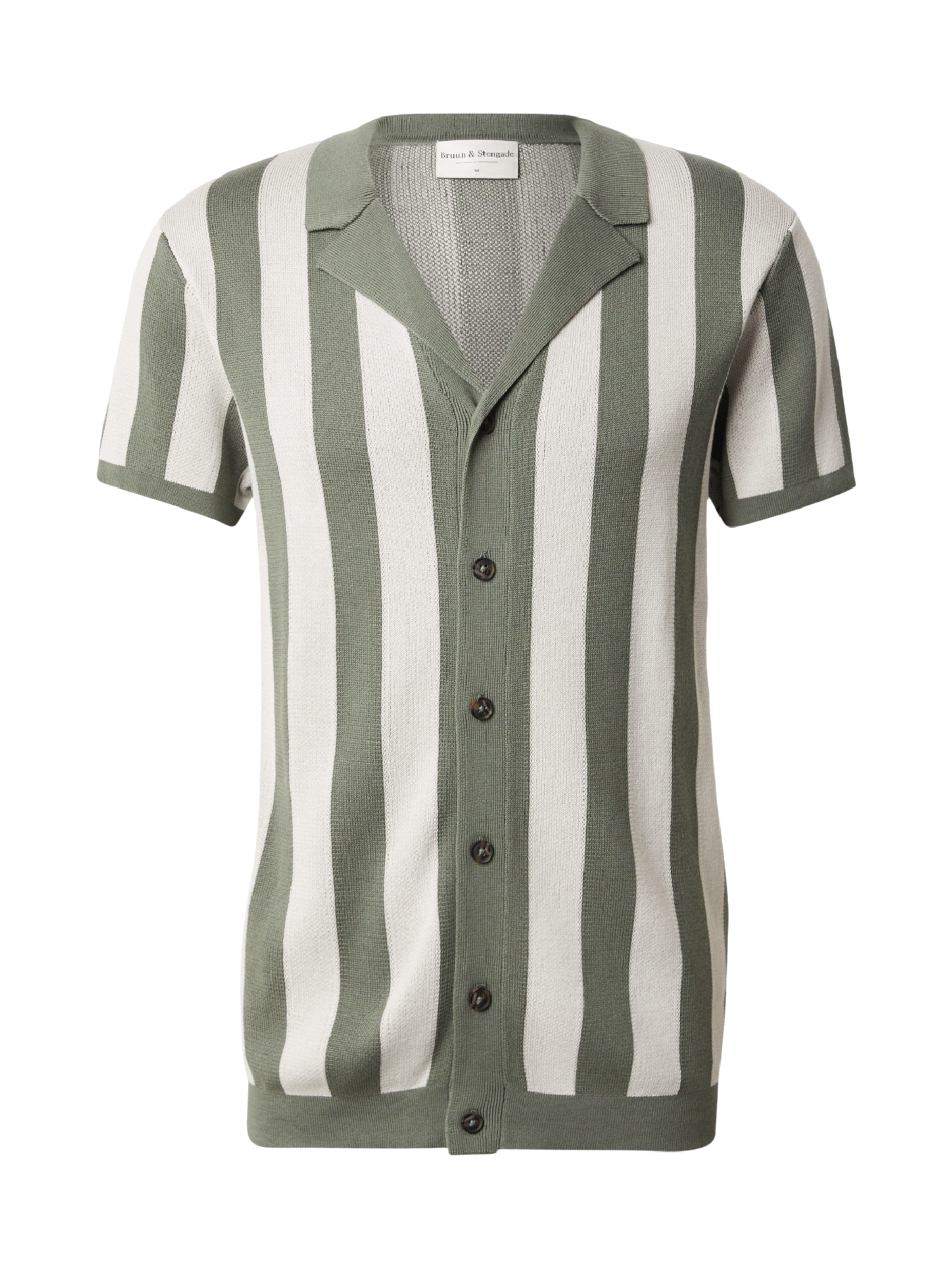 Bruun & Stengade Klasický střih Košile 'Romeo' – zelená: přední strana