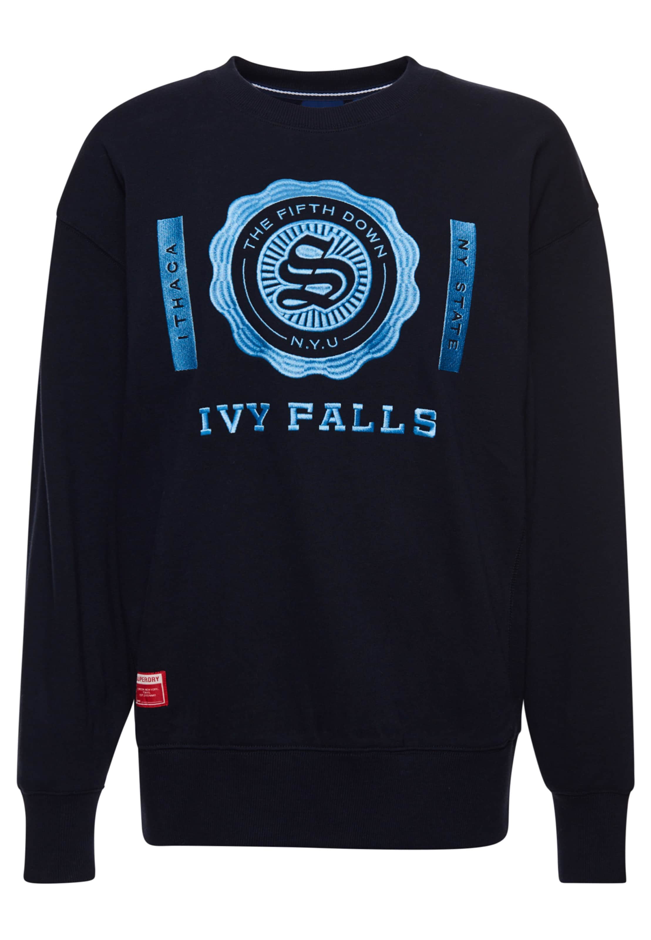 Frauen Sweat Superdry Sweatshirt in Marine, Hellblau - RO17877 Frauen Sweat Superdry Sweatshirt in Marine, Hellblau - RO17877