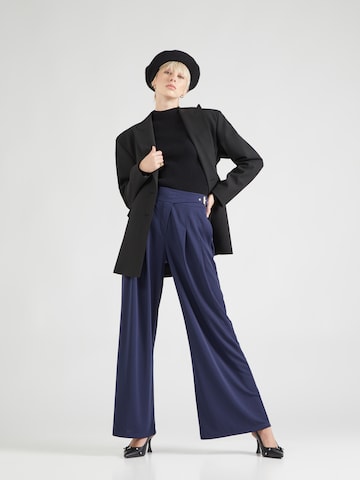 Lauren Ralph Lauren Wide Leg Hose in Blau