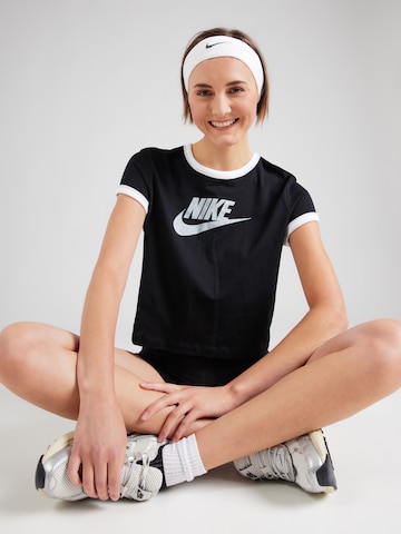 Nike SportswearMajica 'RINGER' - crna boja: prednji dio