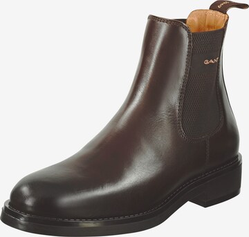 GANT - Botas chelsea 'Prepdale' em castanho: frente