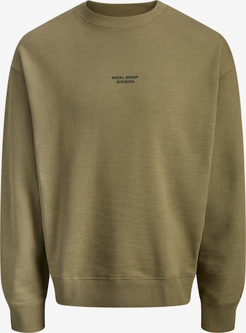 Sweat-shirt R.D.D. ROYAL DENIM DIVISION en vert : devant