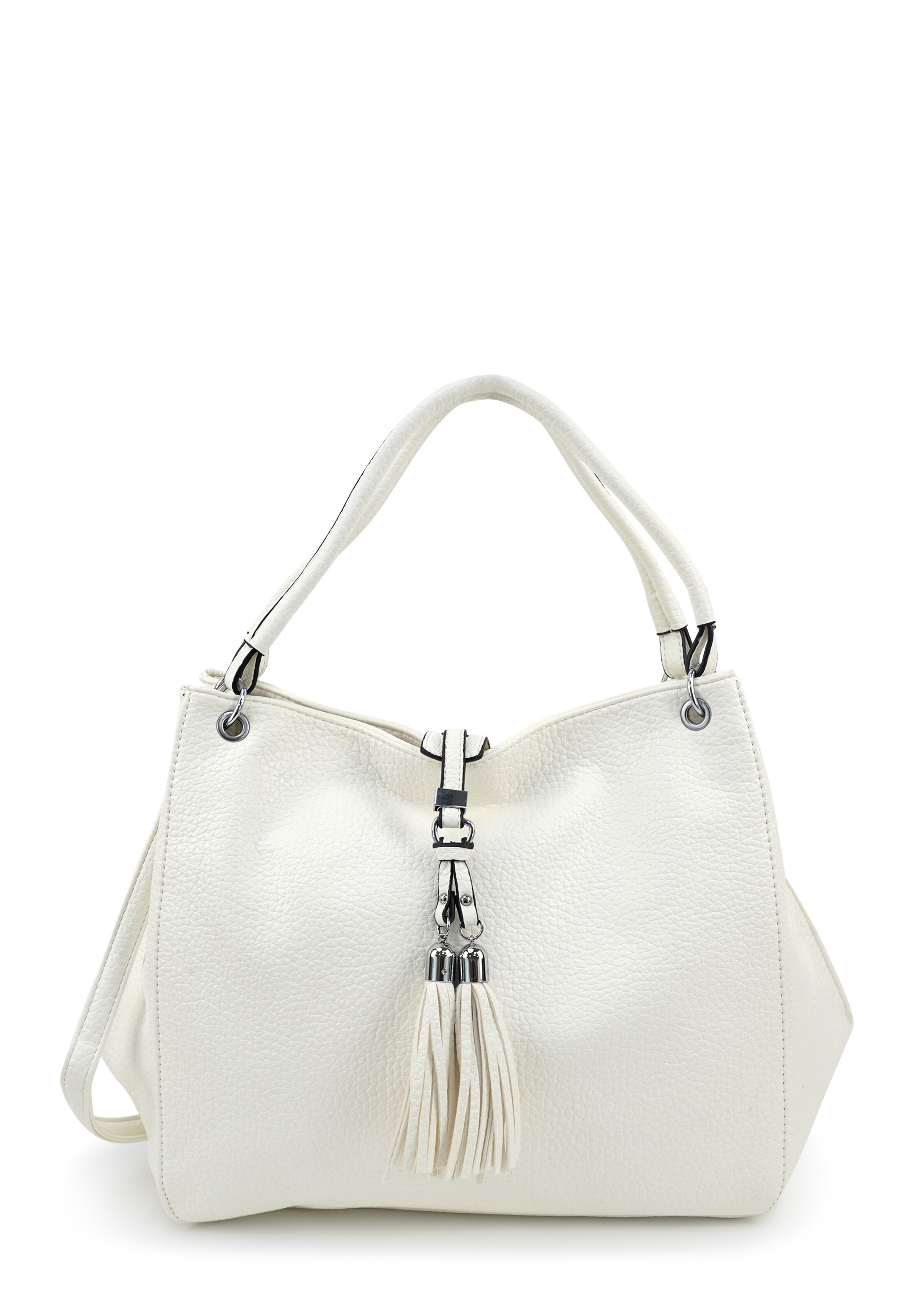 HARPA Shoulder bag 'UZAY' in White: front