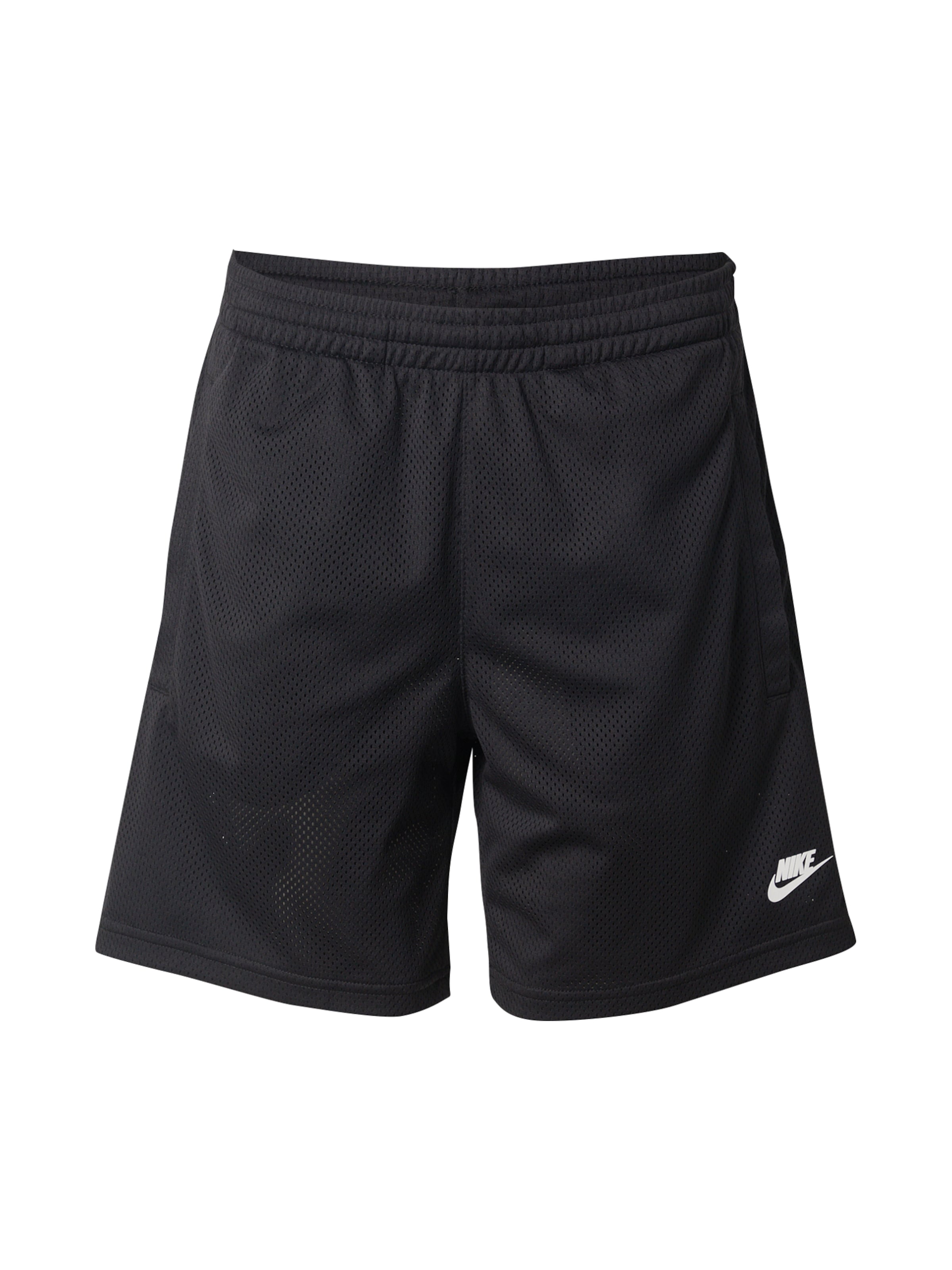 Nike Sportswear Обычный Штаны в Черный: спереди