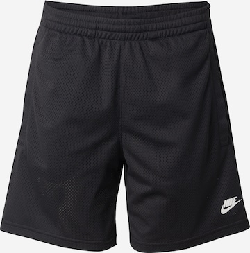 Nike Sportswear Обычный Штаны в Черный: спереди