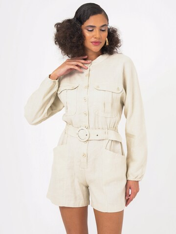 FRESHLIONS Jumpsuit 'Jade' in Beige
