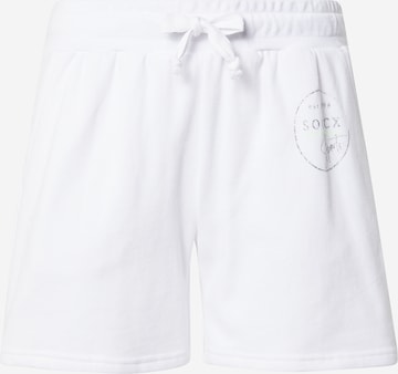 Soccx Normální Kalhoty – bílá: přední strana