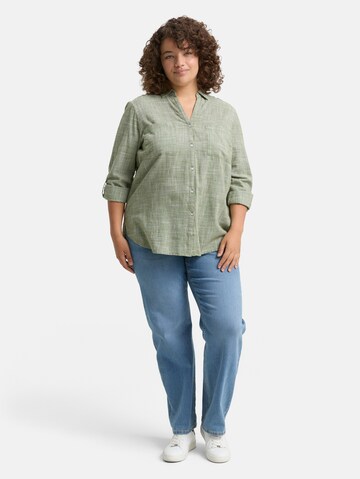 Tom Tailor Women + Blouse in Green