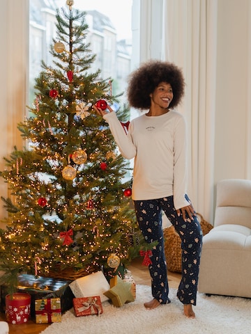 Pyjama 'Christmas' Happy Shorts en bleu