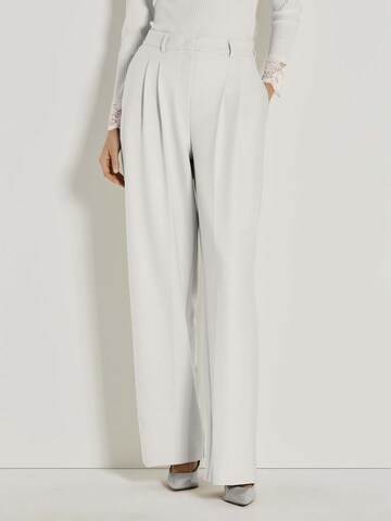Regular Pantalon à pince MADELEINE en blanc : devant
