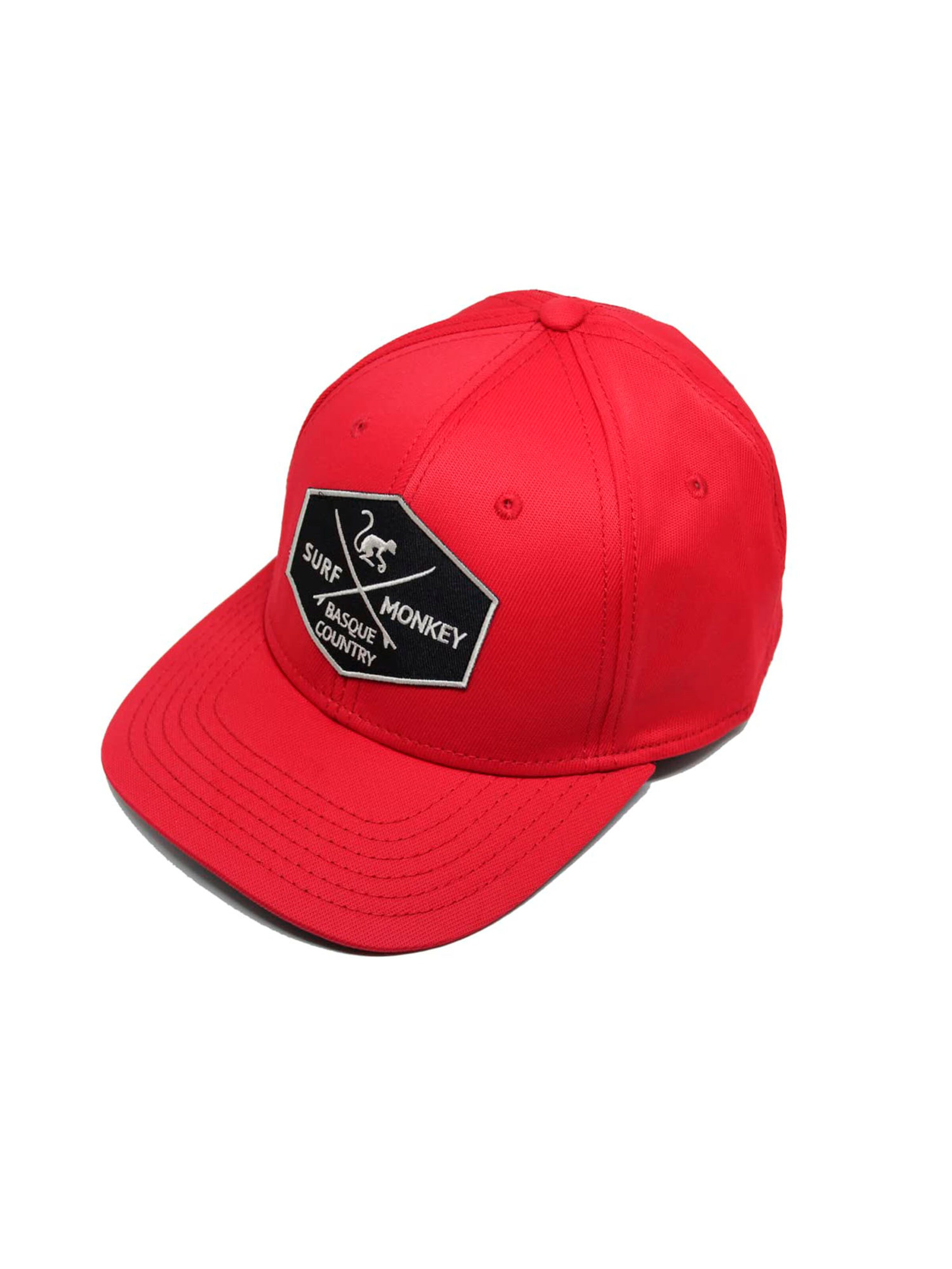 Cappello da baseball sportivo di Surf Monkey in rosso